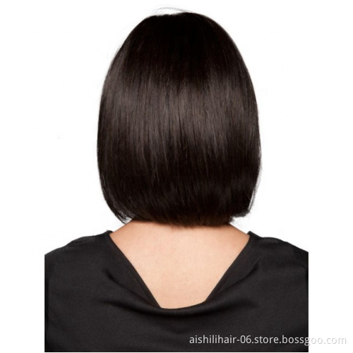 Aishili Wholesale medium long cheap synthetic wigs natural straight hair synthetic hair wig for woman
